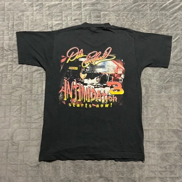 Vintage 90s Dale Earnhardt Intimidator Nascar Racing Faded Single Stitched Shirt - Picture 6 of 8